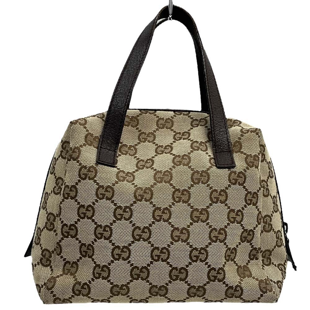 Gucci Handbag GG Canvas Handheld Beige Brown - Picture 3 of 10